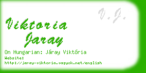 viktoria jaray business card