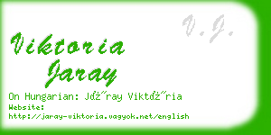 viktoria jaray business card